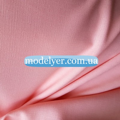 Ткань Лен стрейч (розовый)